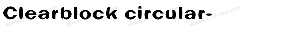 Clearblock circular字体转换
